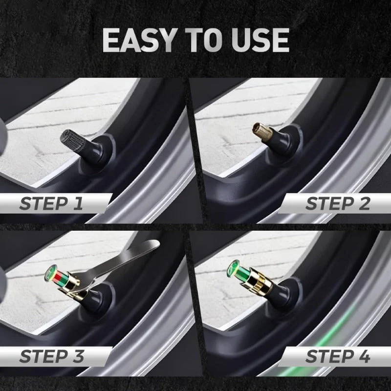 3-Color Tire Pressure Alert Caps - Image 6