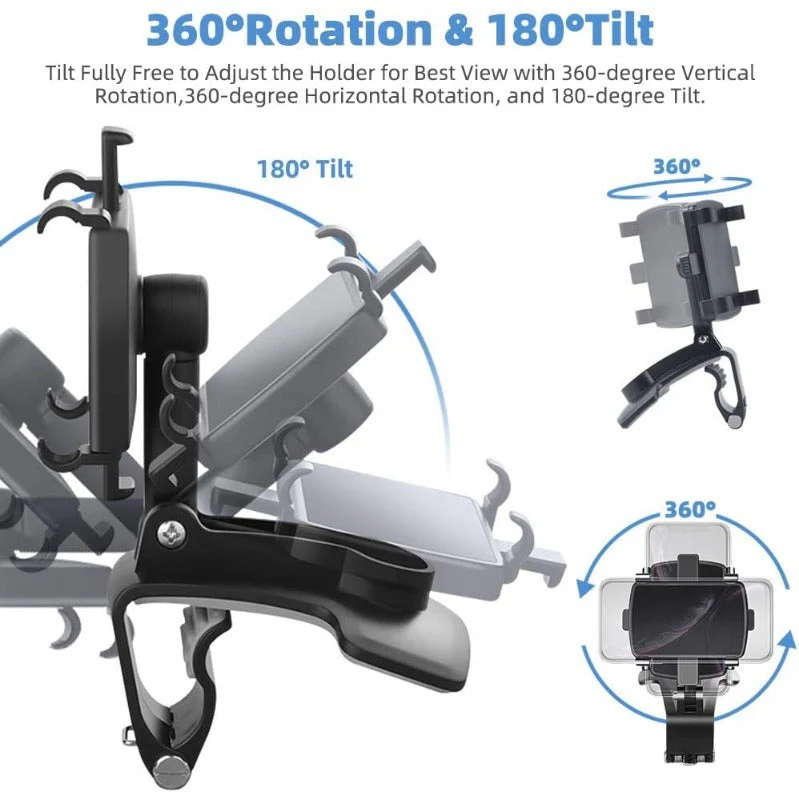 360 Degree Rotation Dashboard Clip Mount - Image 3