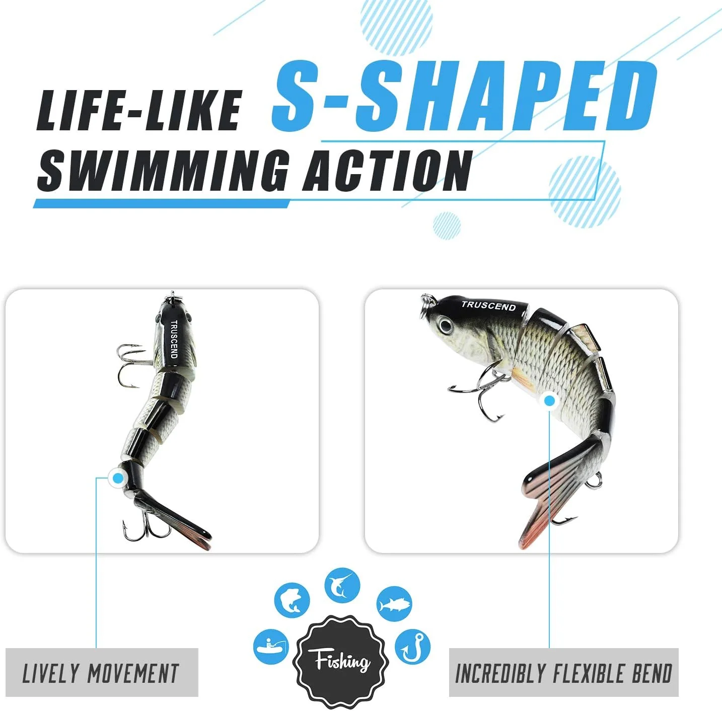 6-Segment Lifelike Fishing Lures - Image 2