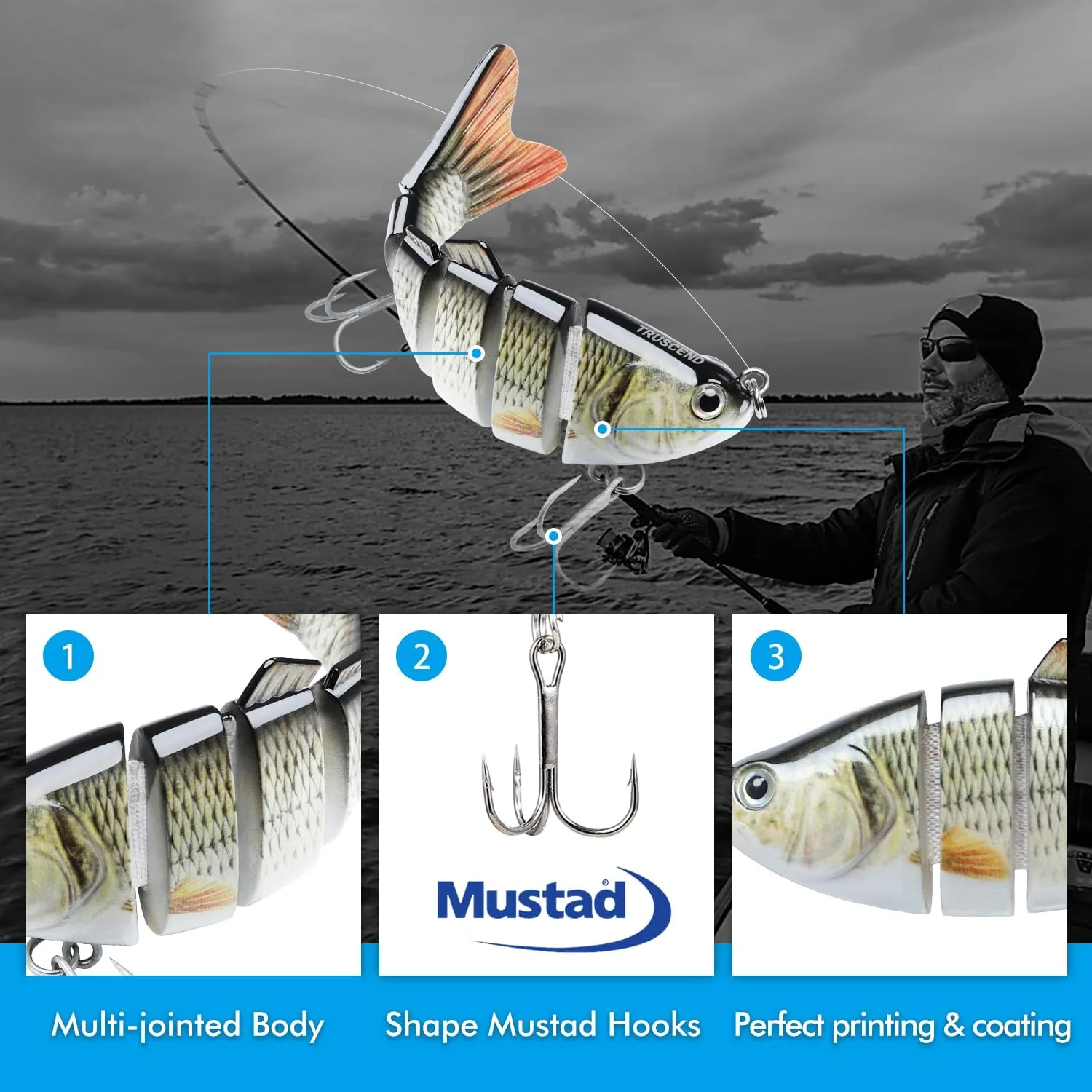 6-Segment Lifelike Fishing Lures - Image 3