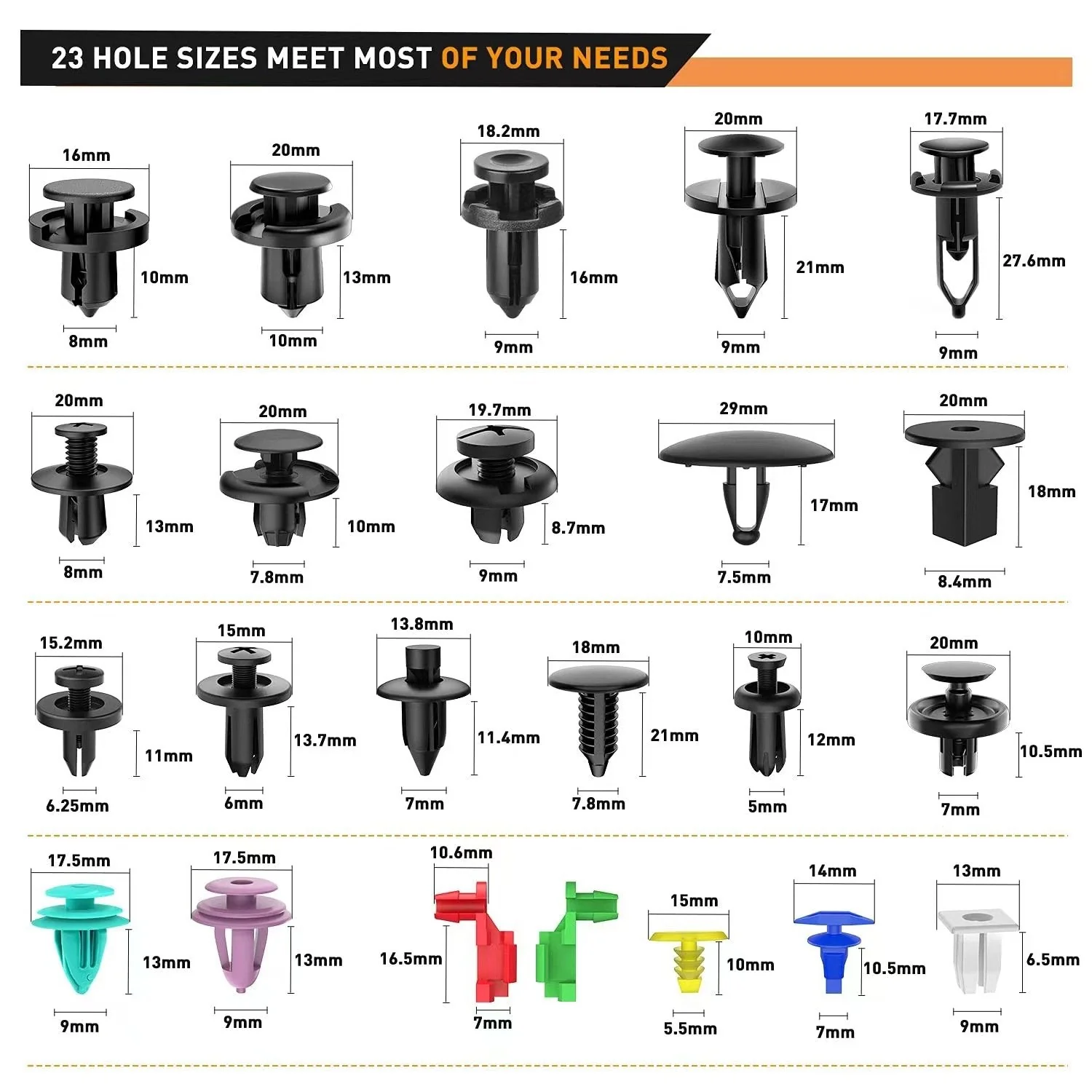 SnapForge Auto Body Fasteners Kit & Fastener Remover - Image 3