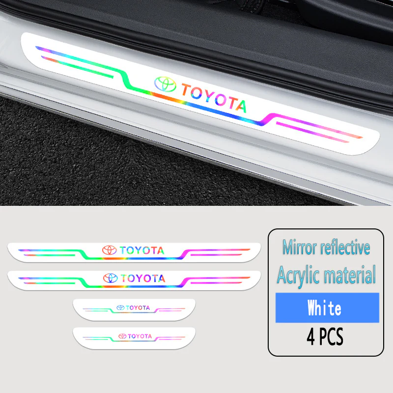 Acrylic Laser Car Anti-Fouling Door Sill Strips🎉4pcs🎉 - Image 2