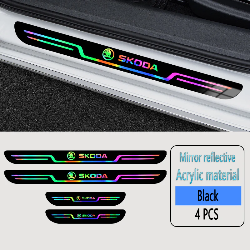 Acrylic Laser Car Anti-Fouling Door Sill Strips🎉4pcs🎉 - Image 40
