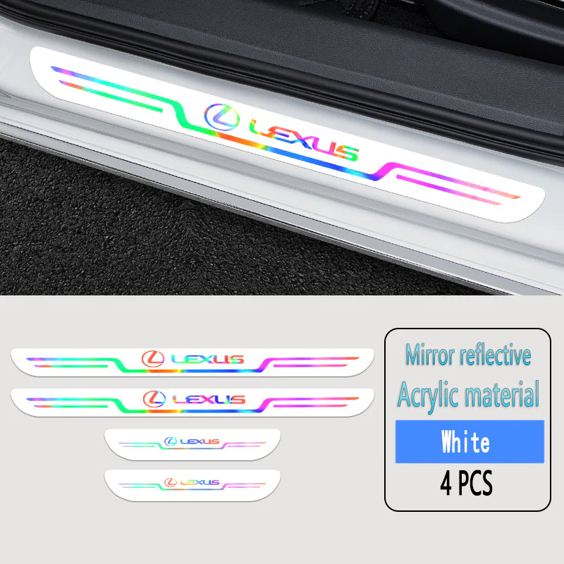 Acrylic Laser Car Anti-Fouling Door Sill Strips🎉4pcs🎉 - Image 9