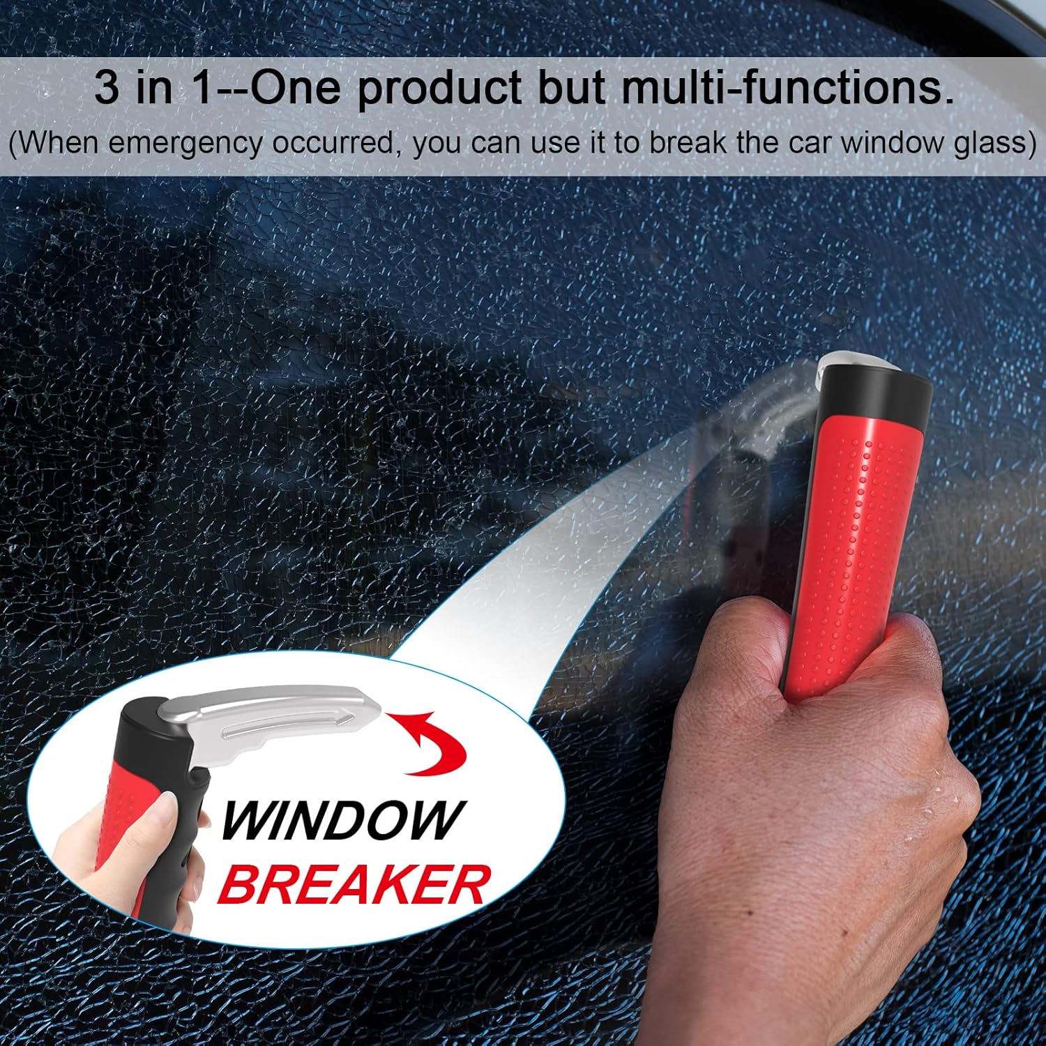 Auto Cane 3-in-1  Vehicle Support & Emergency Escape Tool - Image 3