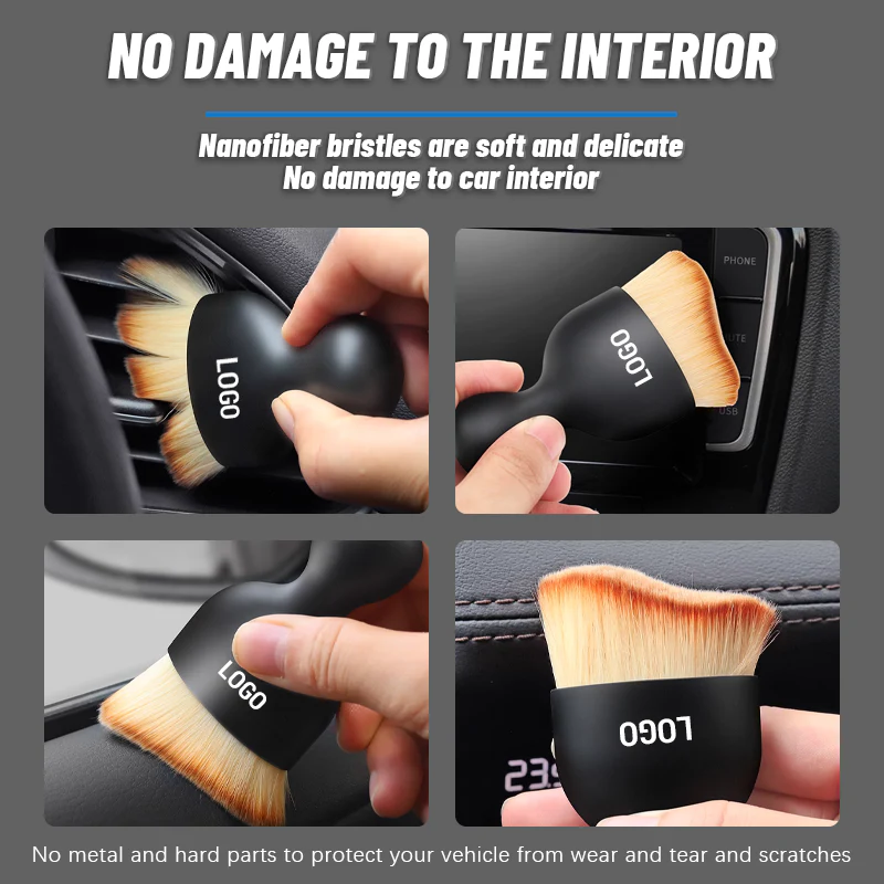Woyuosn Soft Bristles Interior Duster – Dual Use for Wet & Dry Cleaning - Image 2