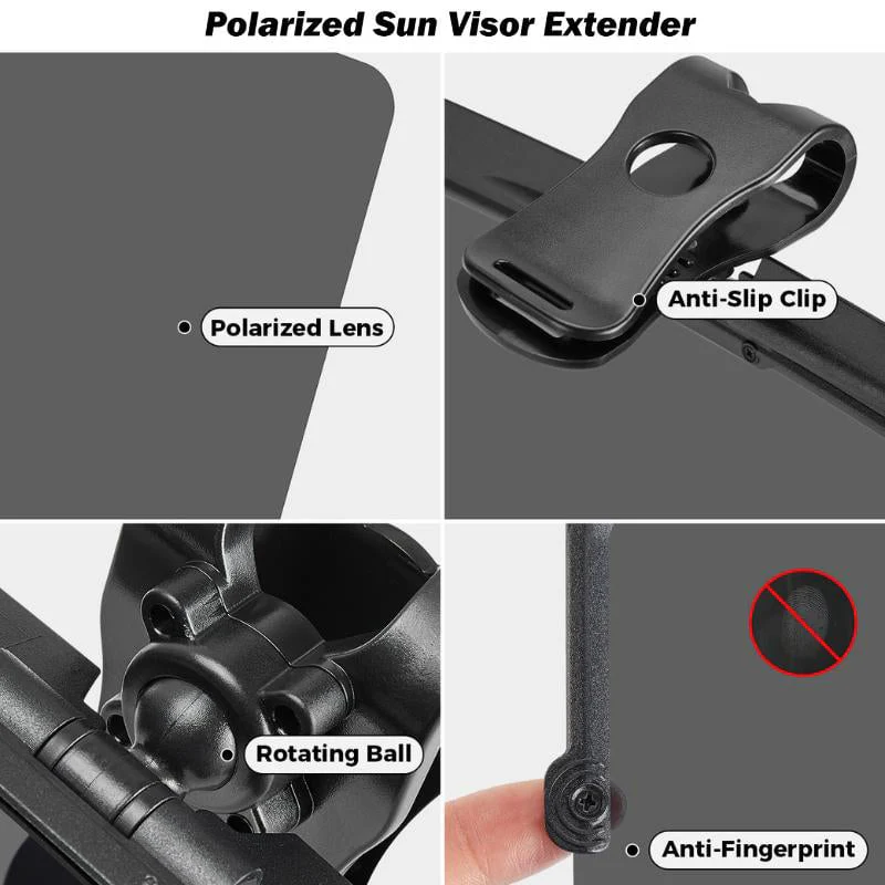 Car Sun Visor With Polarized Glare Protection - Image 6