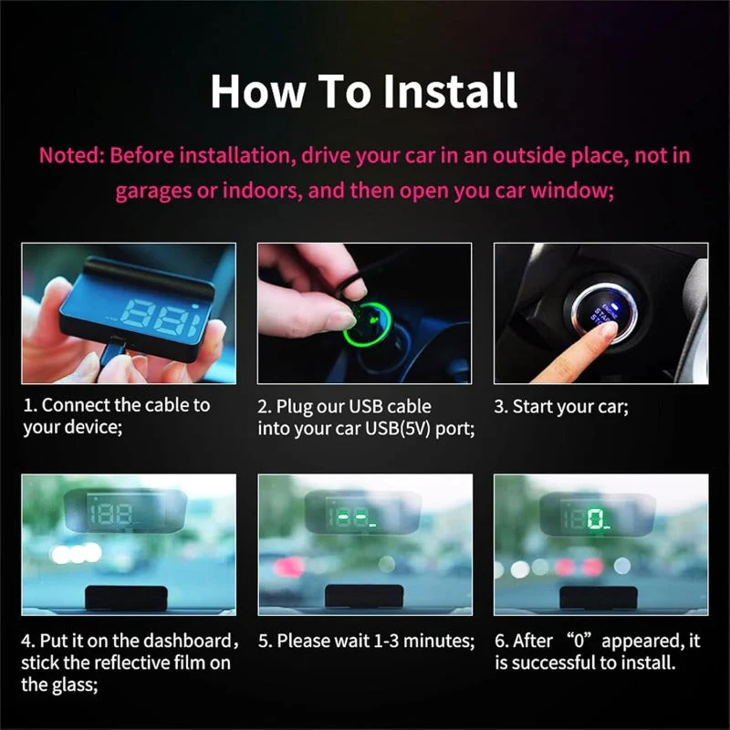 Dual GPS Car HUD Display - Image 4