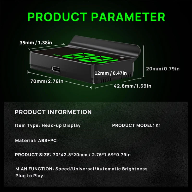 Dual GPS Car HUD Display - Image 5