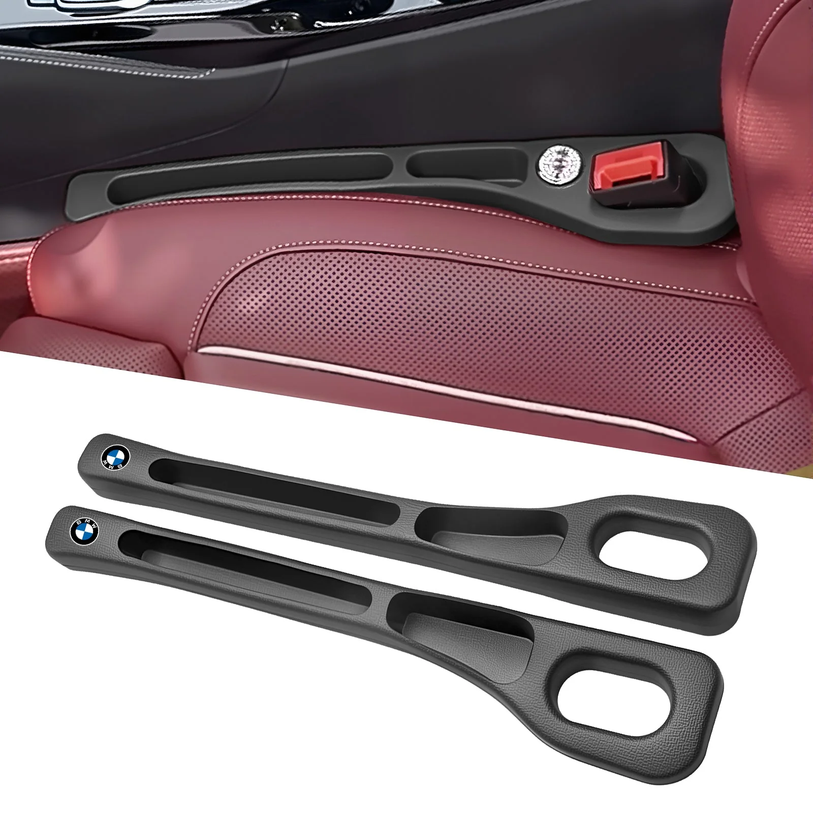 Eptchn Car Seats Gap Filler Dual with Belt Slot - Image 16