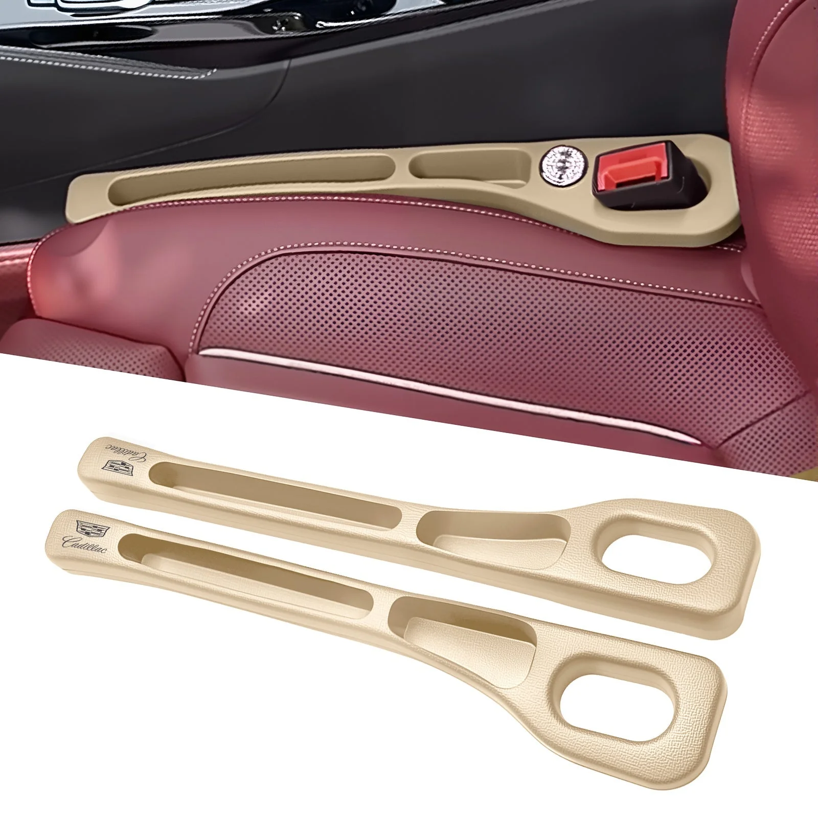 Eptchn Car Seats Gap Filler Dual with Belt Slot - Image 66