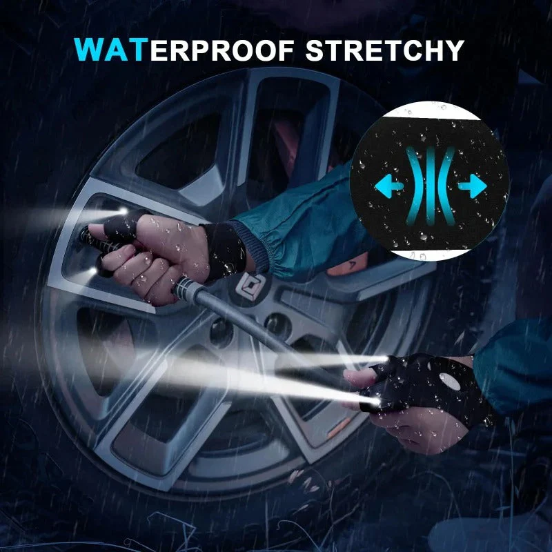 Hands-Free LED Flashlight Waterproof Gloves - Image 8