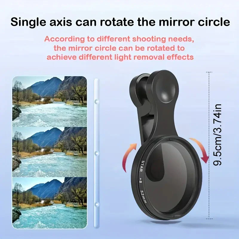 Heysliy 52mm CPL filter for Phone with Clip - Image 4