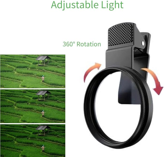 Heysliy 52mm CPL filter for Phone with Clip - Image 5