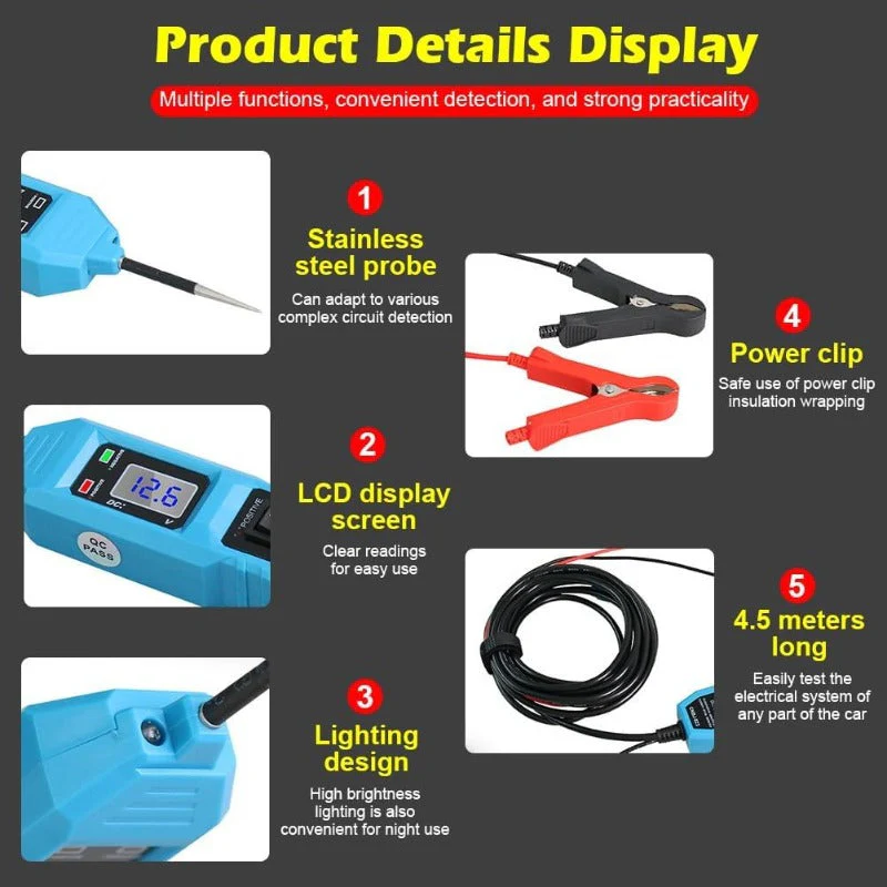 Multifunctional Car Circuit Tester Kit - Image 8