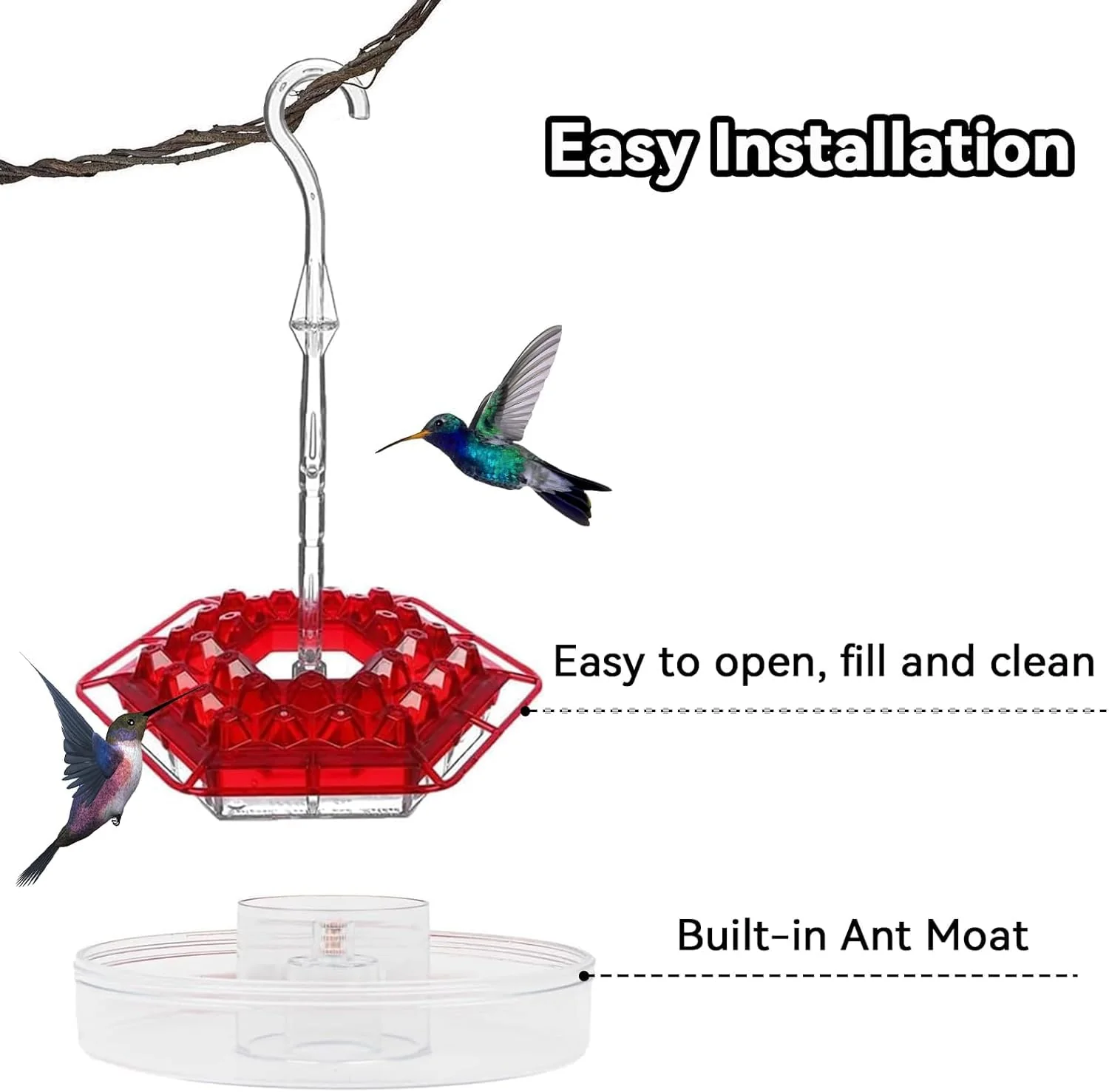 ✨Hummingbird Feeders for Outdoors Hanging - Image 2