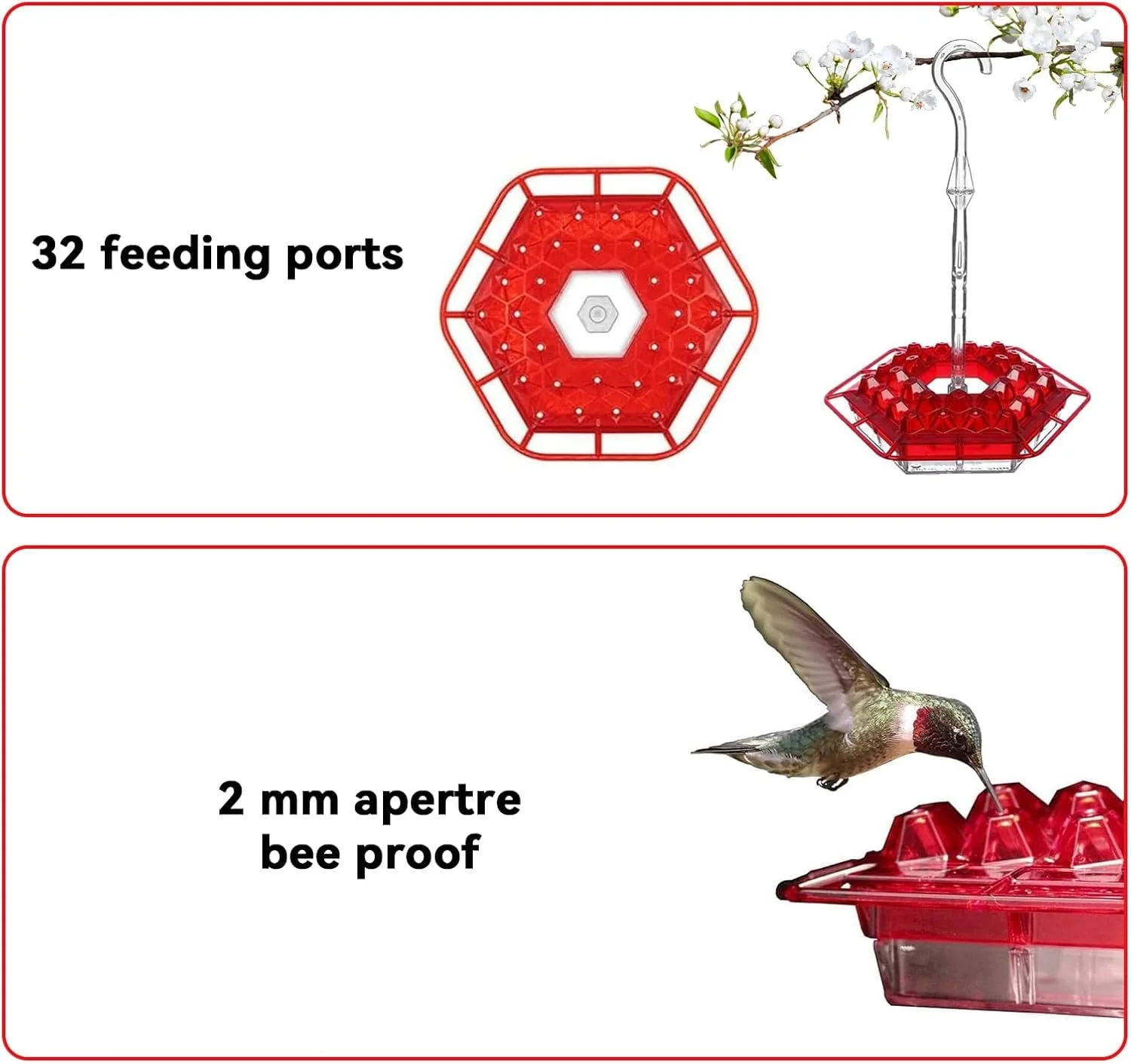 ✨Hummingbird Feeders for Outdoors Hanging - Image 3