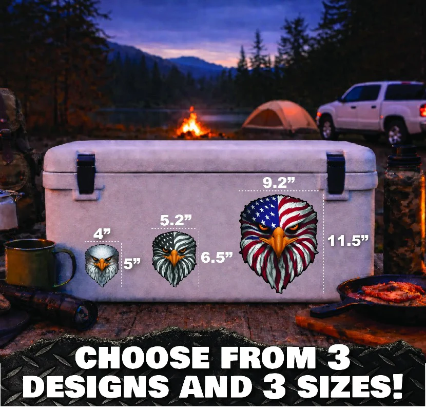 Reflective Eyes Eagle Decal - Image 2