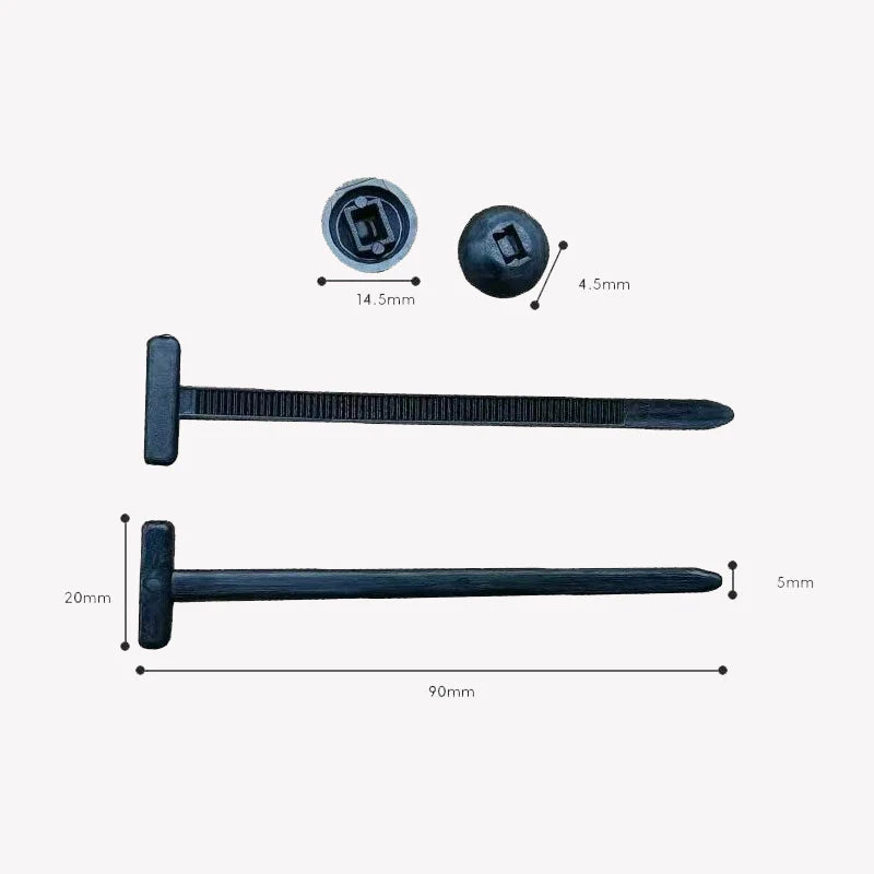 Eptchn Snap-Fit Nylon Fastening Clip Locking Zip Ties - Image 7