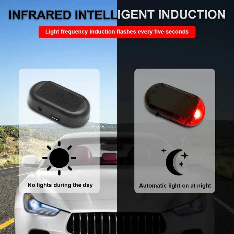 Solar-Powered Dummy Car Alarm Light - Image 35