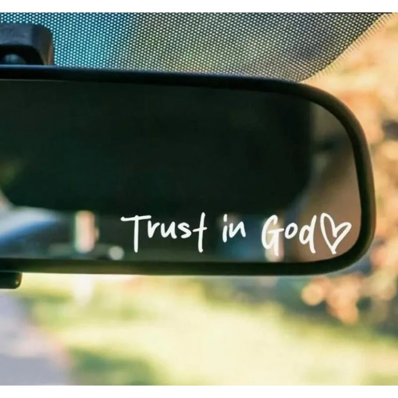 “Trust in God” Rear-View Mirror Decal - Image 10