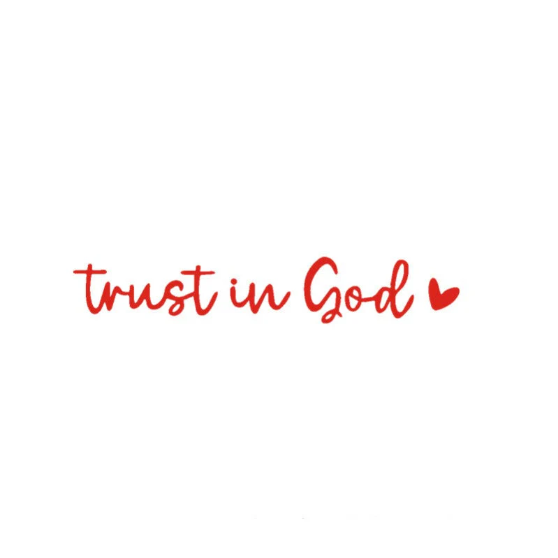 “Trust in God” Rear-View Mirror Decal - Image 18