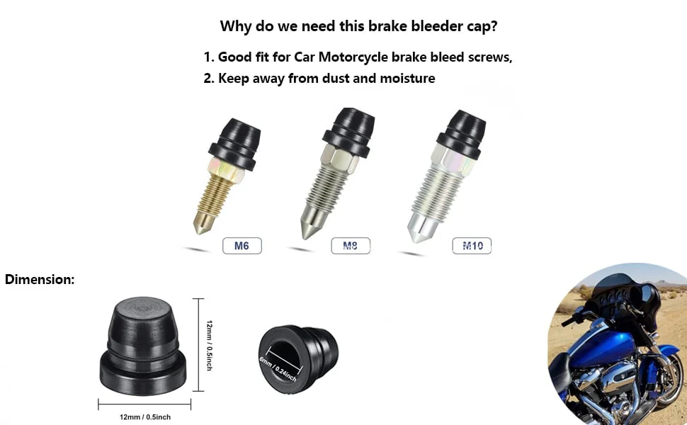 Universal One-Way Brake Bleeder Hose Kit with Check Valve - Image 4
