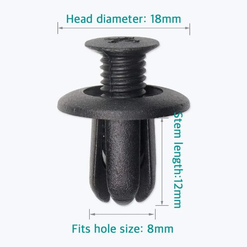 Universal Push-Type Automotive Fastener Clips - Image 2
