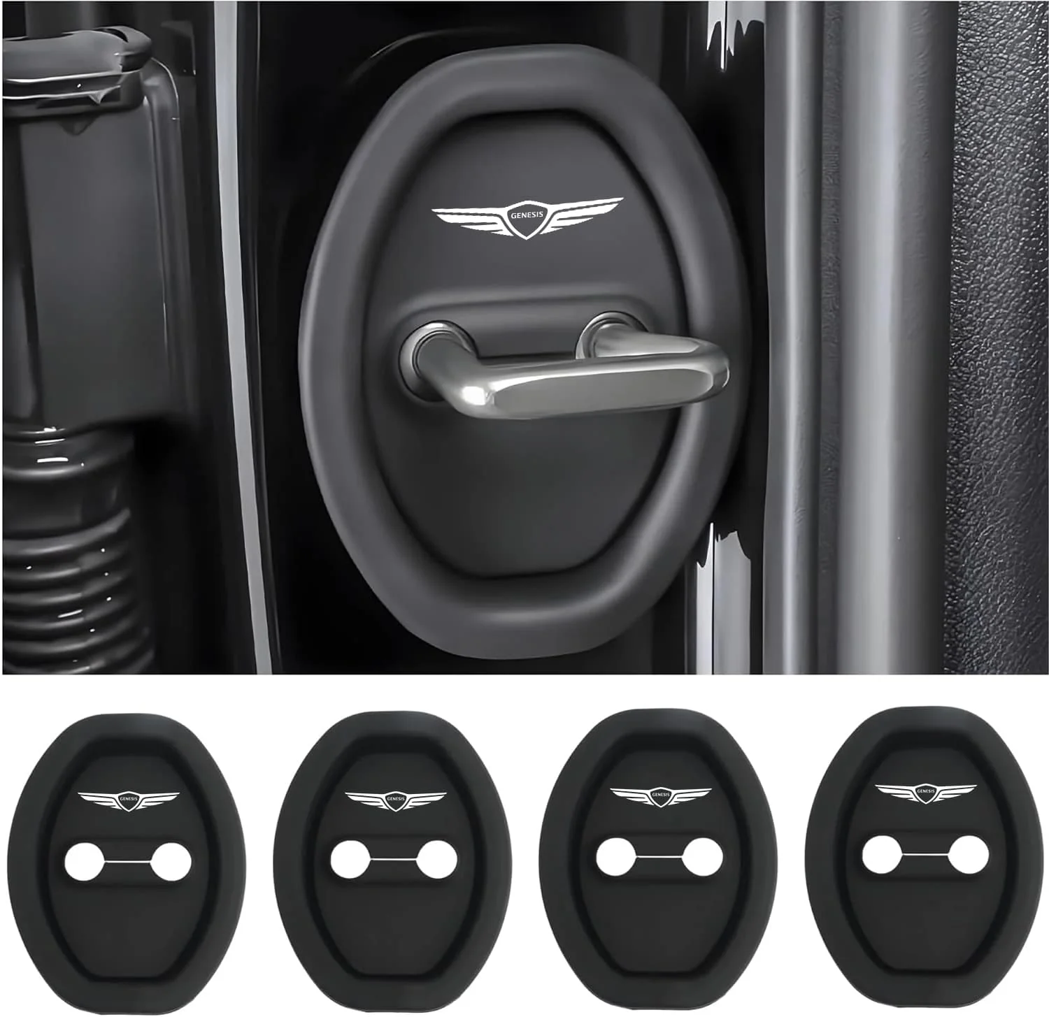 Eptchn Universal Silicone Car Door Covers Protector (4 PACK) - Image 67