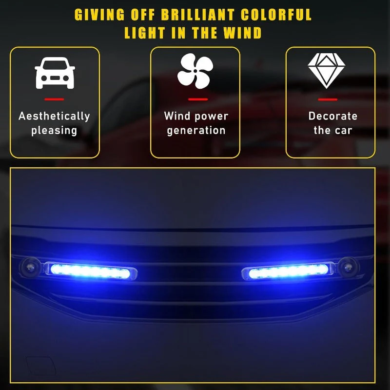 2 PCS Wind-Powered LED Car Lights - Image 4